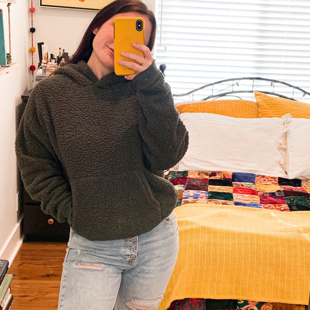 AMERICAN EAGLE Teddy oversized Sherpa Hoody